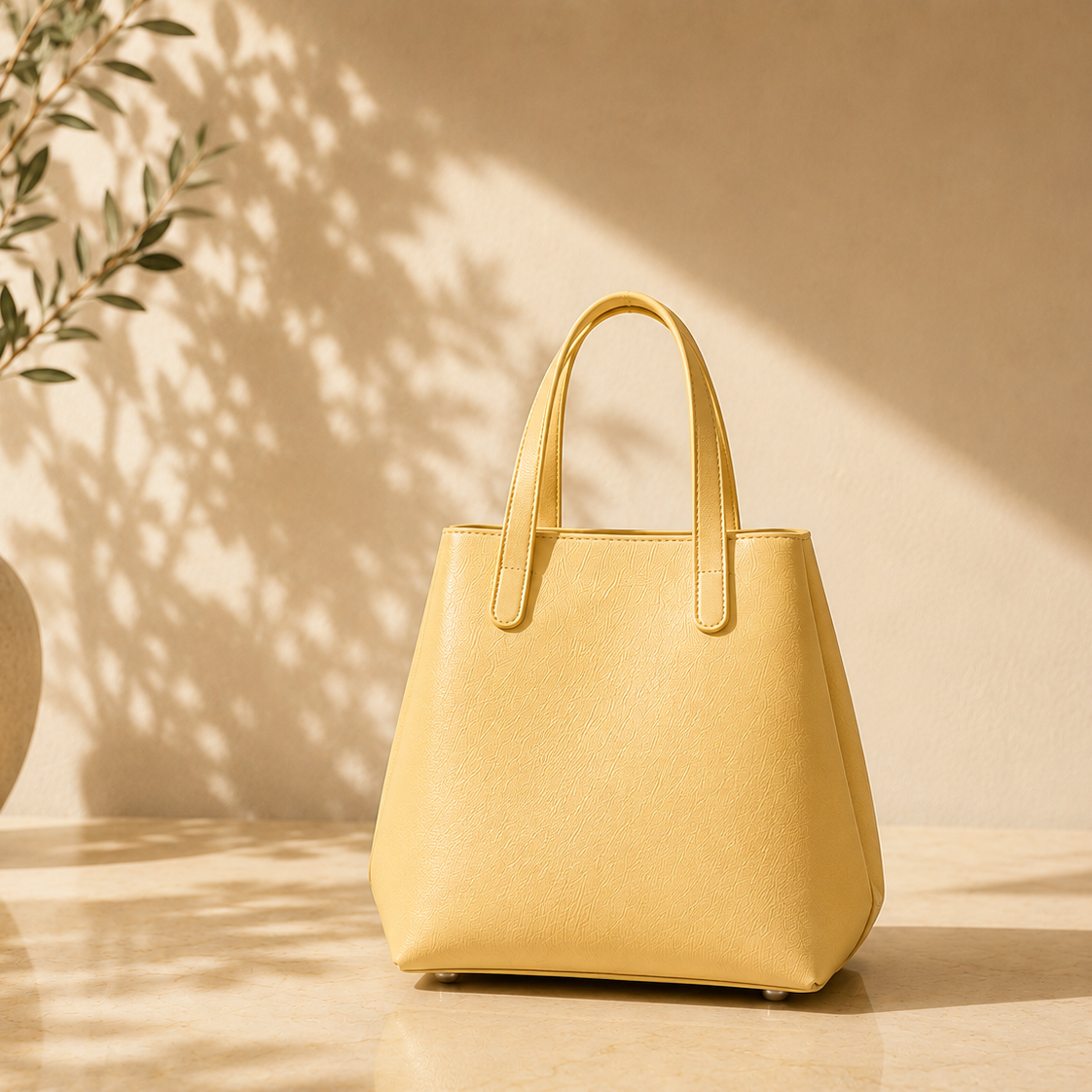 Maison Lemoi Bicco Tote Bucket Bag Jaune