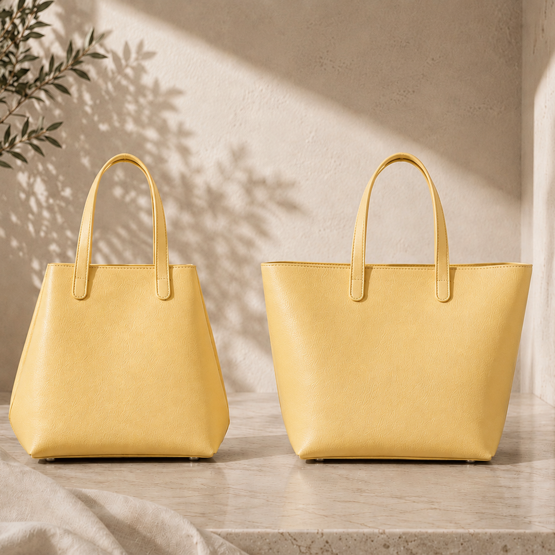 Maison Lemoi Bicco Tote Bucket Bag Jaune