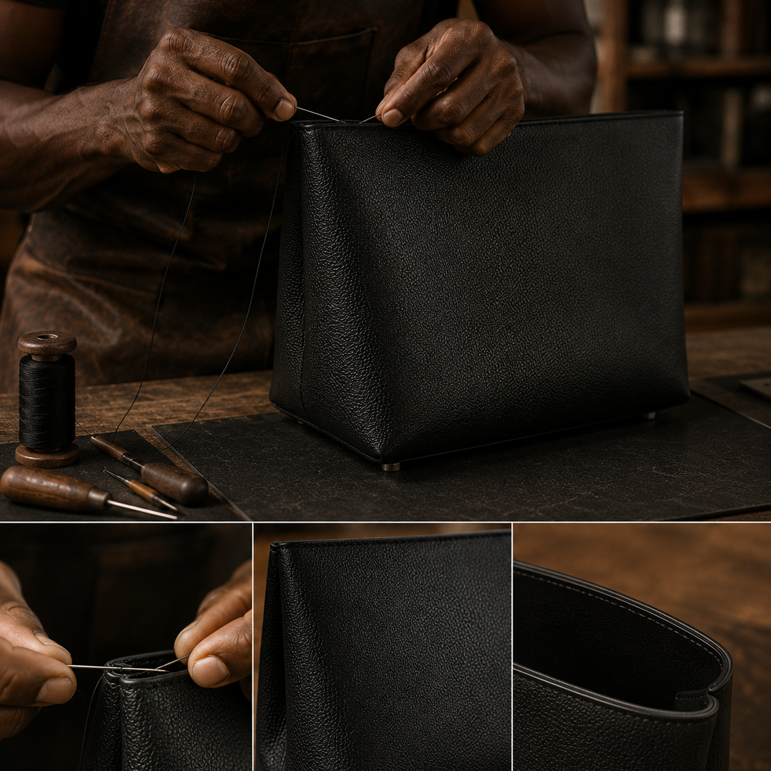 Maison Lemoi Bicco Tote Bucket Bag Nior