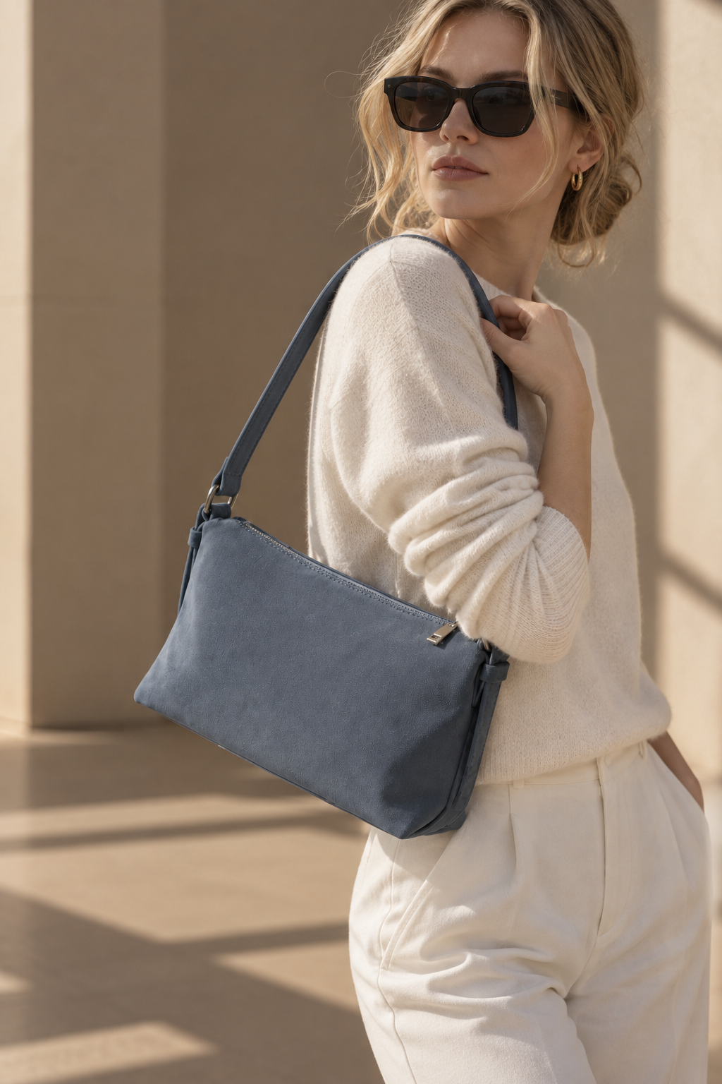 Maison Lemoi Daphne Hobo Haze Blue