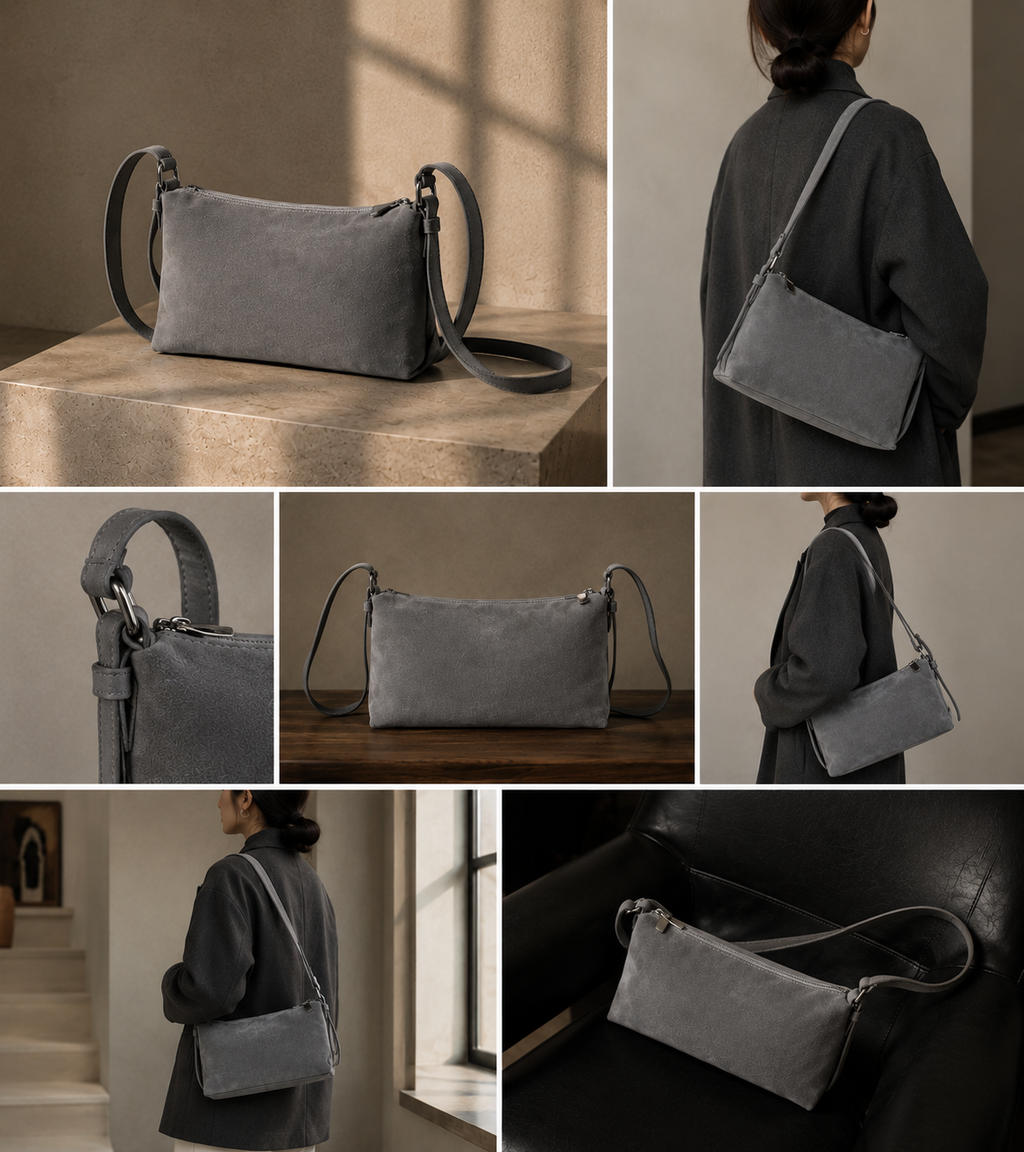 Maison Lemoi Daphne Hobo bag Grey
