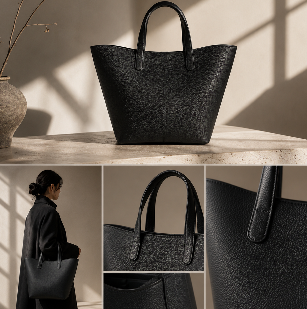Maison Lemoi Bicco Tote Bucket Bag Taupe