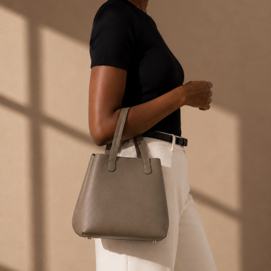Maison Lemoi Bicco Tote Bucket Bag Taupe