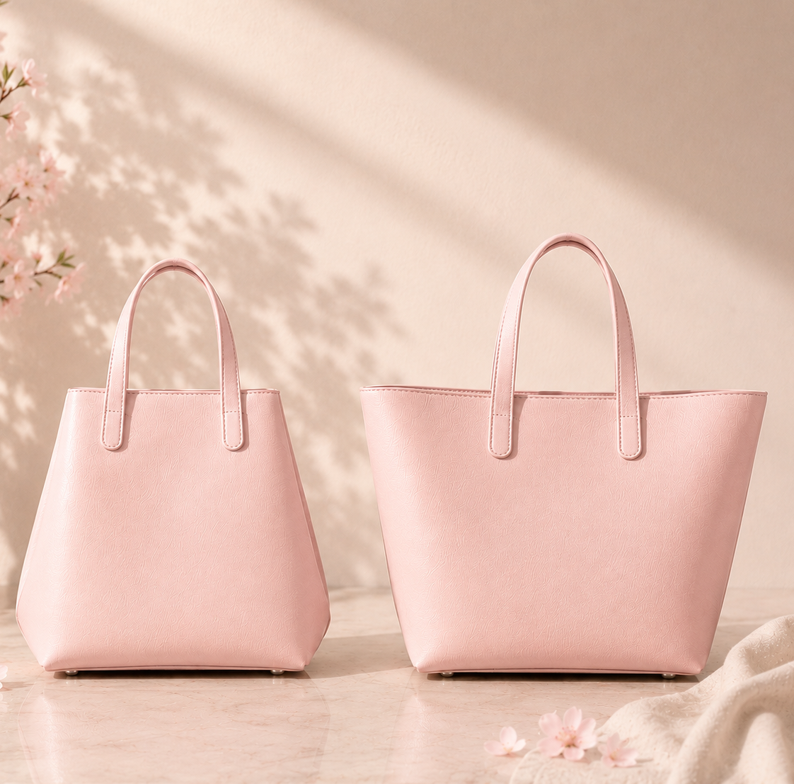 Maison Lemoi Bicco Tote Bucket Bag Sakura