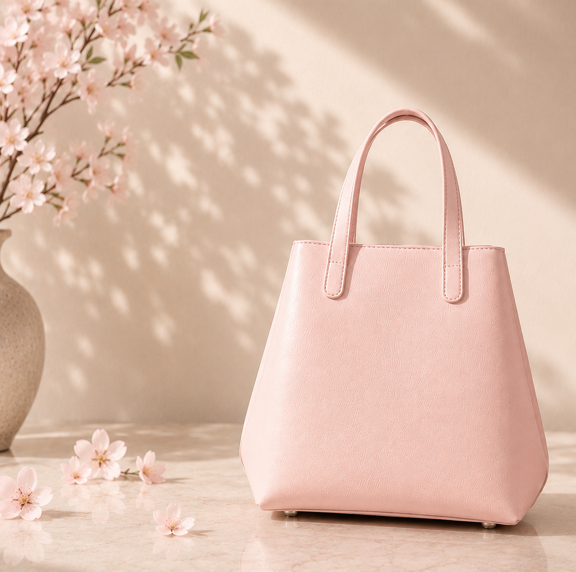 Maison Lemoi Bicco Tote Bucket Bag Sakura